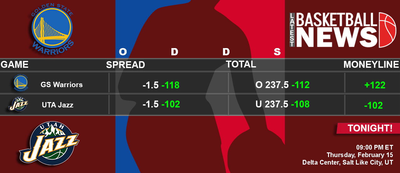 Golden State Warriors vs Utah Jazz